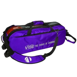 VISE 3 BALL CLEAR TOP TOTE ROLL  PURPLE
