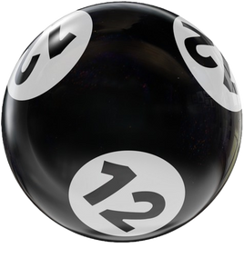 BINGO HOUSEBALL BLACK/WHITE 12 LBS