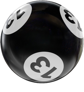 BINGO HOUSEBALL BLACK/WHITE 13 LBS