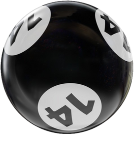 BINGO HOUSEBALL BLACK/WHITE 14 LBS