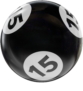 BINGO HOUSEBALL BLACK/WHITE 15 LBS