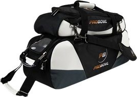 PROBOWLDELUXE 3-BALL TOTE W/SHOE BAG BLACK/CARBON WHITE