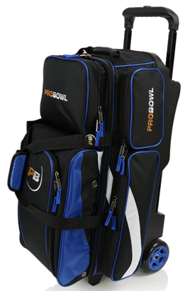 TAŠKA NA 3 KOULE NA KOLEČKÁCH DELUXE MODRÁ