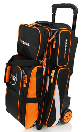 TAŠKA NA 3 KOULE NA KOLEČKÁCH DELUXE ORANŽOVÁ