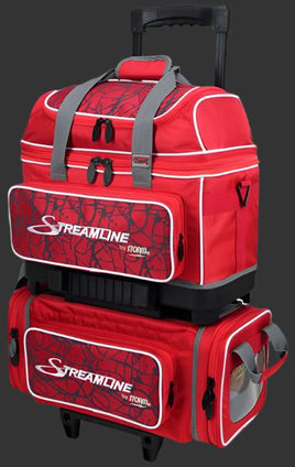 BAG FOR 4 BALLS ON WHEELS. STREAMLINE RED