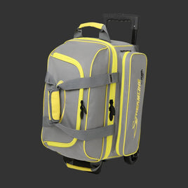 TAŠKA NA 2 GULE NA KOLIES. STREAMLINE ŠEDÁ/ČIERNA/ŽLTÁ